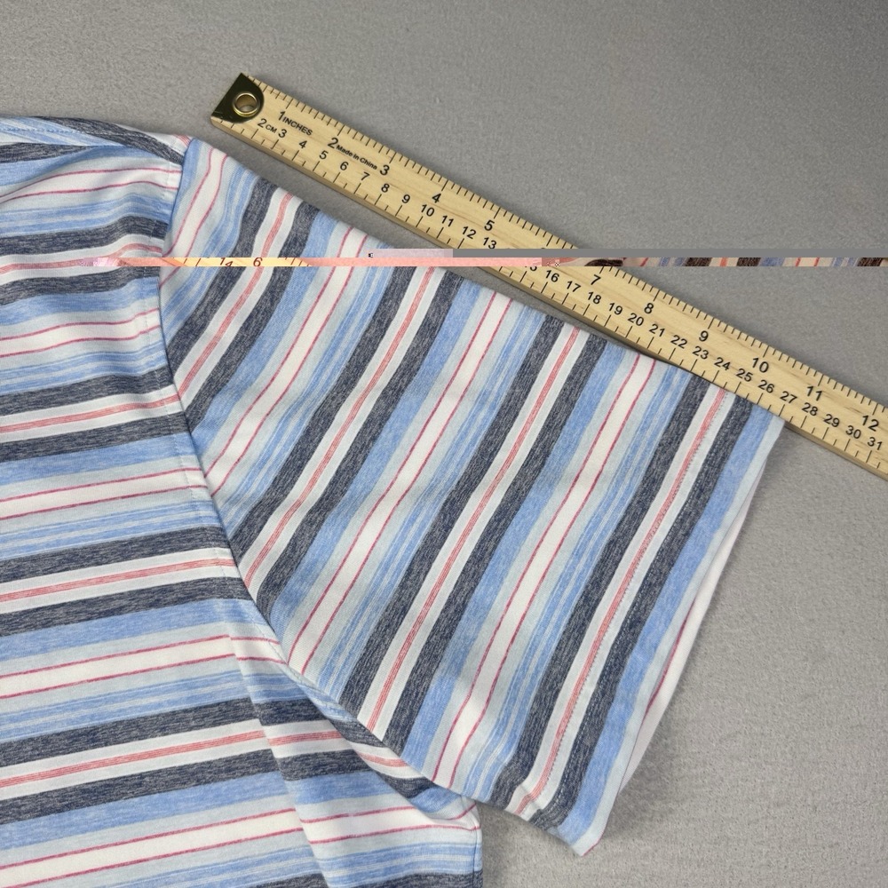 Johnnie-O McKinley Striped Golf Polo Men XL Short Sleeve Stretch Performance - Picture 3 of 10